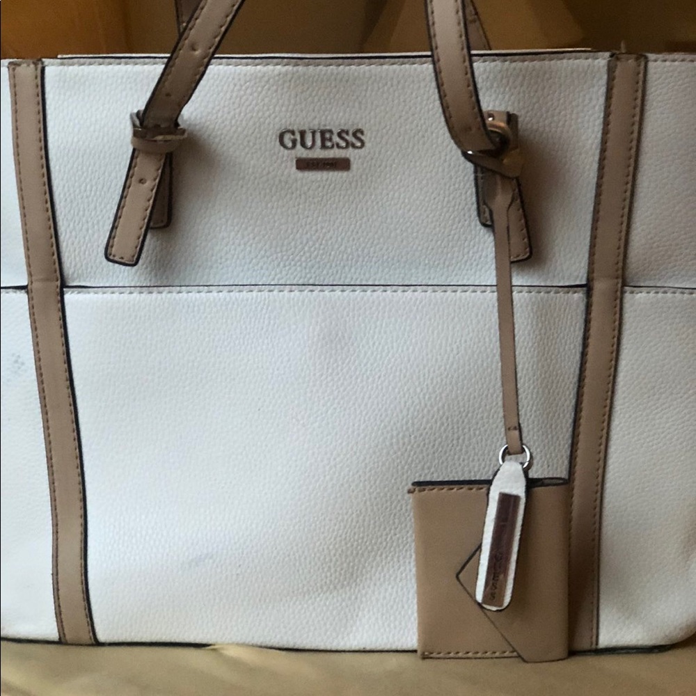 Guess white bag